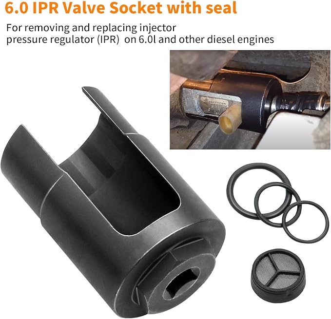 IPR Valve Socket Removal Tool with Seal Kit for 2003-2010 Ford 6.0L Powerstroke Diesel, new