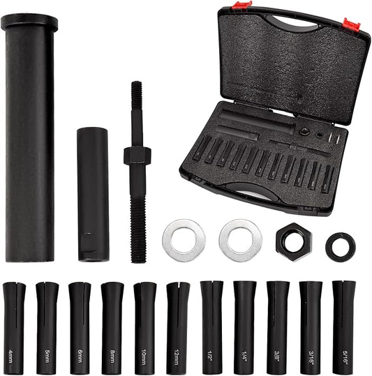 95400 in-Line Dowel Pin Puller Master Set Includes Both SAE and Metric Collets, Efficient Dowel Pin Removal Tool Reducing Work and Potential Hand Injuries