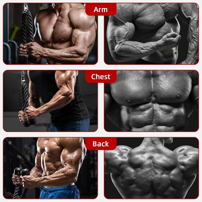 LAT and Lift Pulley System, Weight Cable Machine for Power Cage & Squat Rack, LAT Pulldown Attachments for Triceps Pull Down, Biceps Curl, Back & Forearm Workouts - Home Gym Equipment