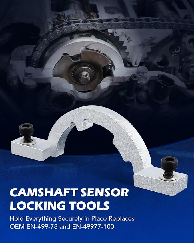 Orion Motor Tech Turbo Engine Timing Tool Kit, Camshaft Alignment and Locking Tool Set, Timing Belt Kit Compatible with 1.0L 1.2L 1.4L Chevy Cruze Vauxhall Opel More, 7pc Timing Chain Replacement Set