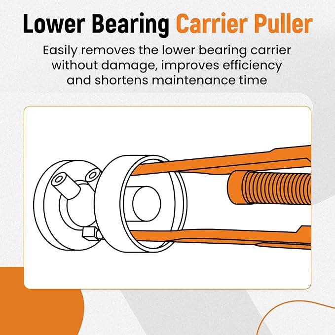 maXpeedingrods Lower Bearing Carrier Puller with Adjustable Arms Fit for Yamaha Johnson Evinrude Mercury Honda Mercruiser Compatible with Most Gearcases 115hp and Above