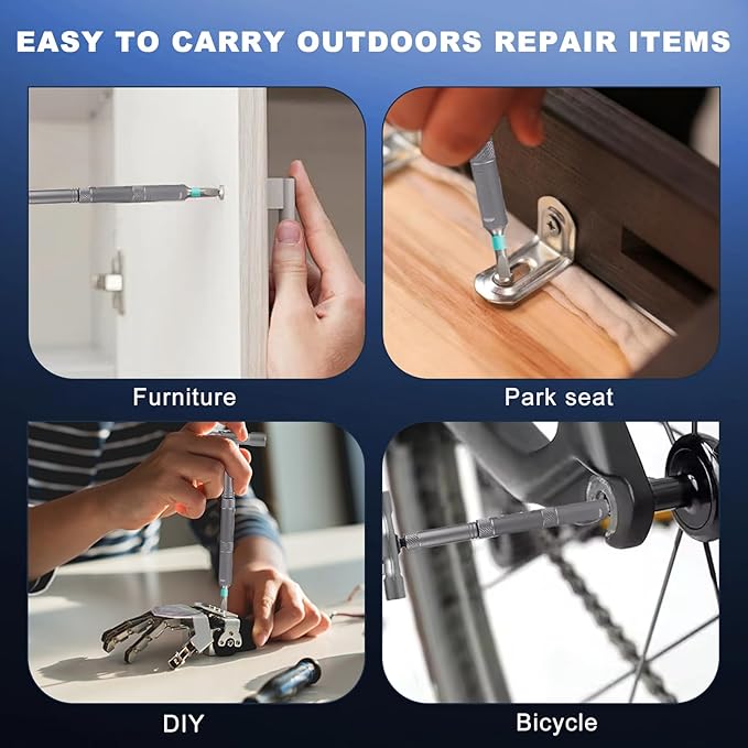 42 in 1 Magnetic Screwdriver Set,Precision Ratchet Screwdriver Set with Detachable Ratchet Handle, Multi Bit DIY Repair Tool Kit for Electrical Appliance Repair,Furniture Assembly,Computer,Bicycle