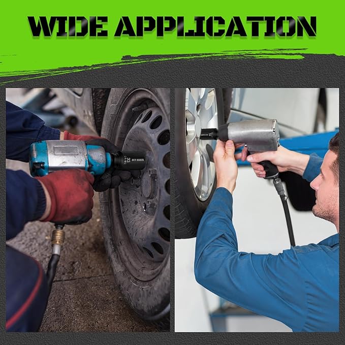 1/2 Inch Drive Deep Impact Socket Set,12 PCS Extended Socket Set, 6-Point Metric Size 27mm, 28mm, 29mm, 30mm, 32mm, 33mm, 34mm, 35mm, 36mm, 38mm, 39mm, 41mm Socket, Cr-Mo Steel,Heavy Duty Socket Set