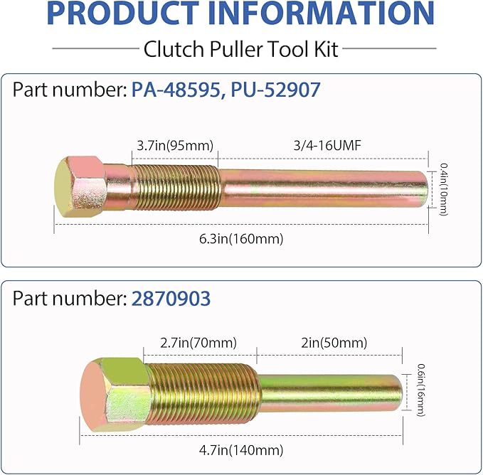 Professional Clutch Puller Tool Kit Set of 13 Models and Sizes Fit for Golf Cart, Kawasaki Mule, Arctic Cat ZR, Can-Am Maverick X3, Polaris RZR & Removal Clutch Alignment Puller Tools Kit Set