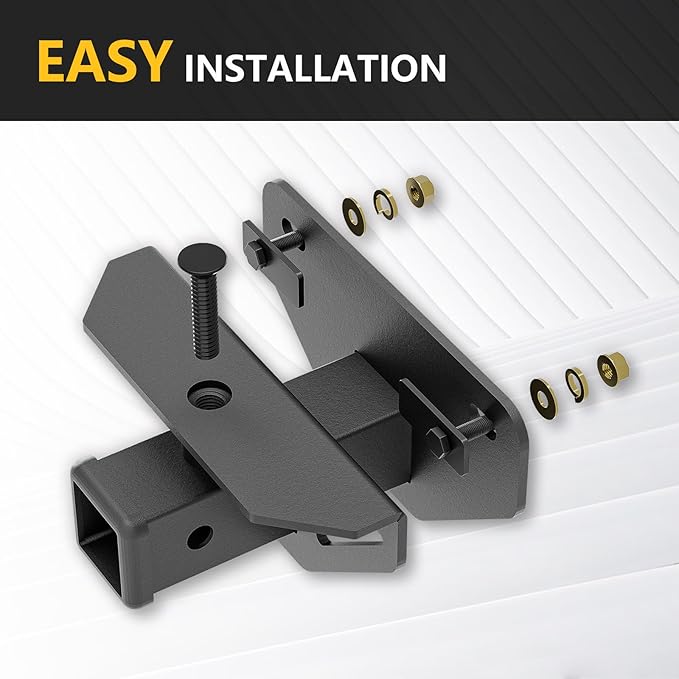 Tow Hitch 2 Inch, for Ram Hitch Trailer Kit, Class 3 III Rear Bumper Towing Receiver Compatible with 2003-2018 Dodge Ram 1500 & 19-24 Ram 1500 Classic & 03-13 Ram 2500 3500 Tow Combo with Cover