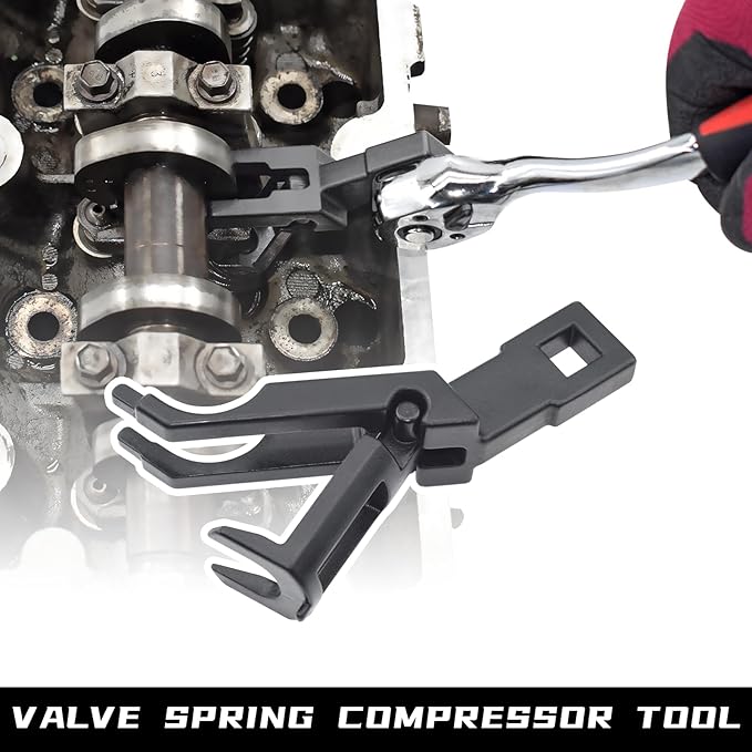 Engine Timing Tool Kit Compatible with Ford 4.6L 5.4L 6.8L 2-Valve and 4-Valve Engine with Valve Spring Compressor Tool, 6 Pcs Camshaft Holding Tool, Crankshaft Camshaft Positioning Tool, 303-557 6477