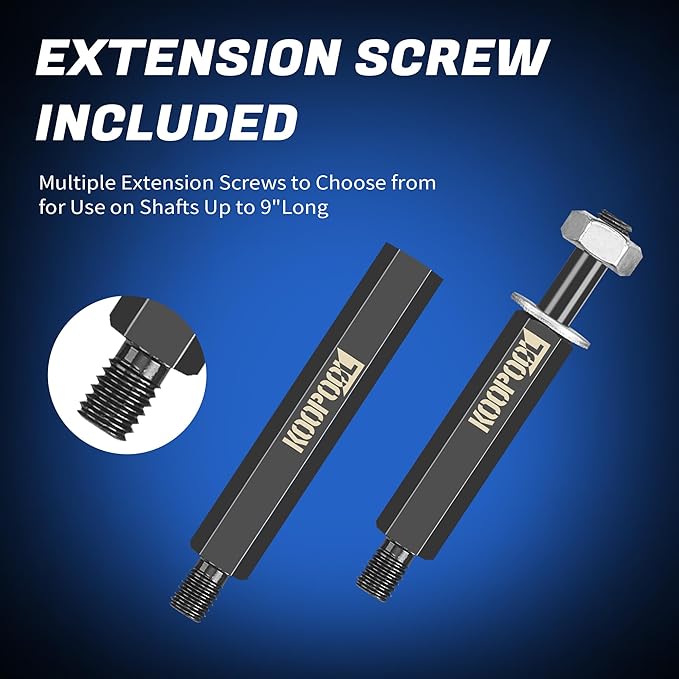 Bearing Puller and Splitter Kit, Separator and Puller Set, Pinion Bearing Puller and Wheel Removal Tool, 5 Ton Capacity Bearing Separator with 2’’ and 3’’ Bearing Separator Jaws, 14Pcs (Blue)