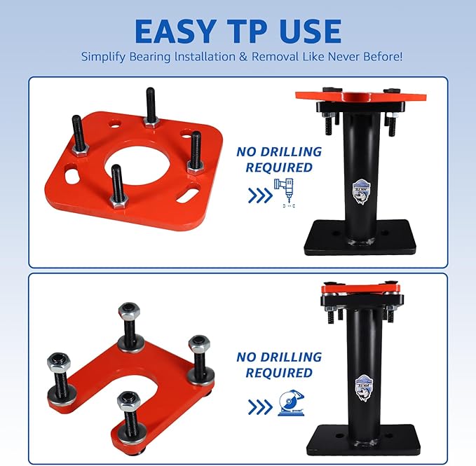 HKTE Rear Axle Bearing & ABS Tone Ring Removal Tool,Durable Bearing Puller Set for 1st Gen Tacoma and 3rd Gen 4Runner