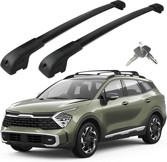Roof Rack Cross Bars Compatible with Kia Sportage X-Line AWD/Sportage X-Pro/Sportage X-Pro Prestige with Raised Rails 2023-2026, Heavy Duty 300 LBS Anti-Theft Lock Cargo Carrier Crossbar for Bike