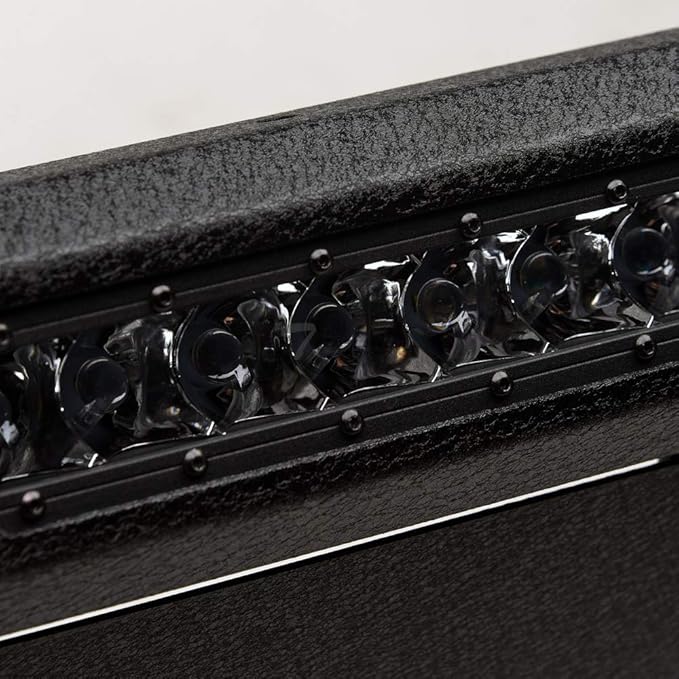 Textured Black AVT Style Aluminum LED Light Bull Bar Brush Push Front Bumper Grill Grille Guard with Skid Plate Compatible with 05-07 Jeep Grand Cherokee / 06-10 Commander