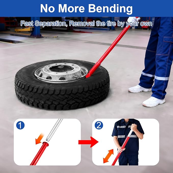 Manual Tire Bead Breaker and Tire Bead Breaker Slide Hammer and Tire Dolly for Tire Changing Tool Tire Changer Kit