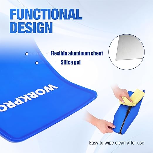 WORKPRO 12-inch Oil Filter Plier and Flexible Oil Funnel Set for Quick and Clean Automotive Oil Change, Durable Silicone Funnel with Shape Retention, Adjustable Anti-Slip Oil Wrench for Effortless Use