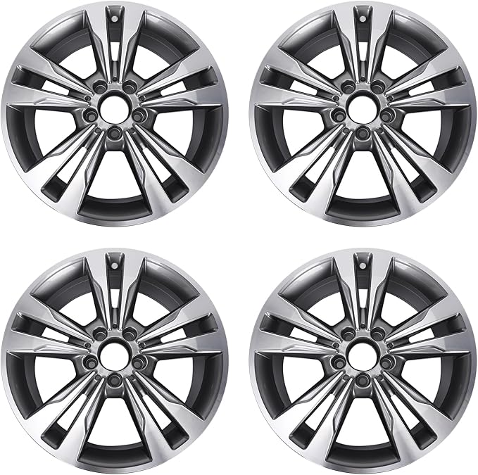 New 18" x 8.5" Rear Aluminum Alloy Replacement for OE Wheel Rim Compatible with C300 C350 2015-2018, 85371, Fits for Rear Wheel Only, Set of 4