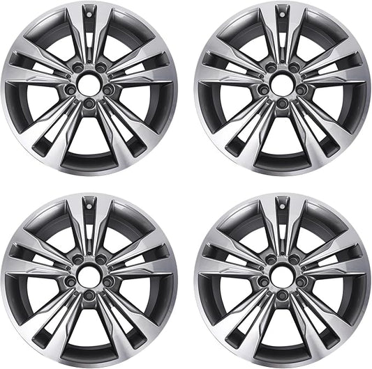 New 18" x 8.5" Rear Aluminum Alloy Replacement for OE Wheel Rim Compatible with C300 C350 2015-2018, 85371, Fits for Rear Wheel Only, Set of 4