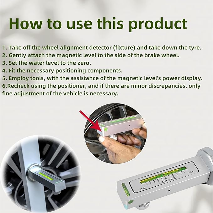 Wheel Alignment Tool, Tire Balancer, Alignment Tool, Wheel Alignment kit, Camber Alignment Tool for Automotive Truck RV Tire Repair