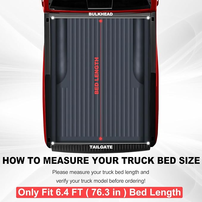 FASTFIT HTL Low-Profile Hard Tri-Fold Tonneau Cover for 2002-2018 Dodge Ram 1500; 2003-2025 Ram 2500 3500, 6'4" (76in) Truck Bed w/o Rambox | 19-24 RAM 1500 Classic