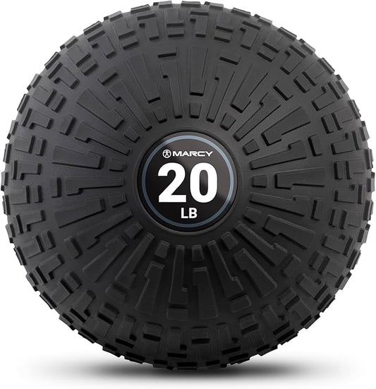 Marcy Slam Ball, 10–50 lbs Dead Weight, Non-Bounce, Sand-Filled Medicine Ball with Durable PVC Shell & Textured Grip for Slams, Tosses, Core & Full Body Training