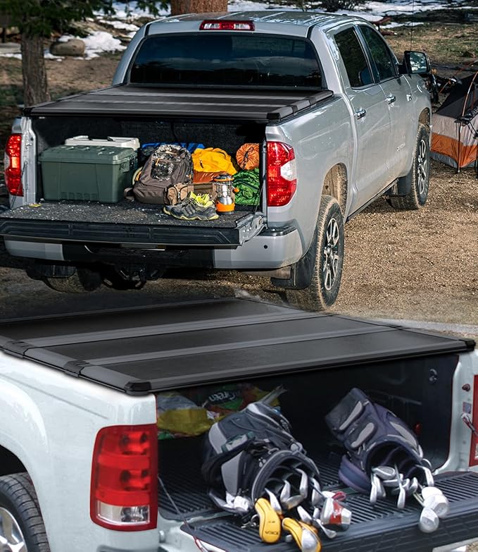 TIPTOP Tri-Fold Hard Tonneau Cover Truck Bed FRP On Top for 2015-2025 F150 5.5ft Bed (67.1") | TPM3 |