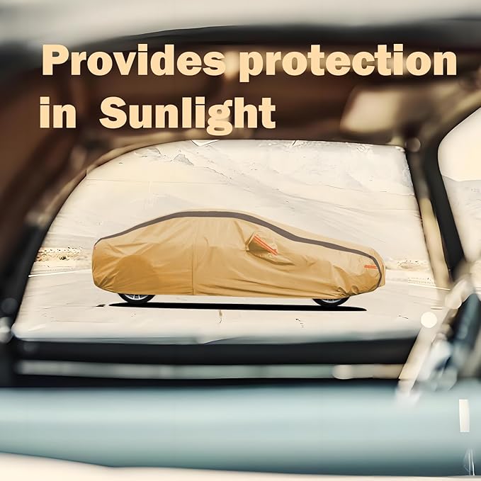 Car Cover Waterproof All Weather Compatible with Jeep Grand Cherokee, Outdoor Anti-UV Sun Rain Protection Full Exterior Cover