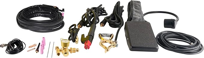 Weldpro Digital TIG ACDC 250GD AC DC 250 Amp Tig/Stick Welder with Pulse Memory function and Tig20 water cooled torch Dual Voltage welding machine