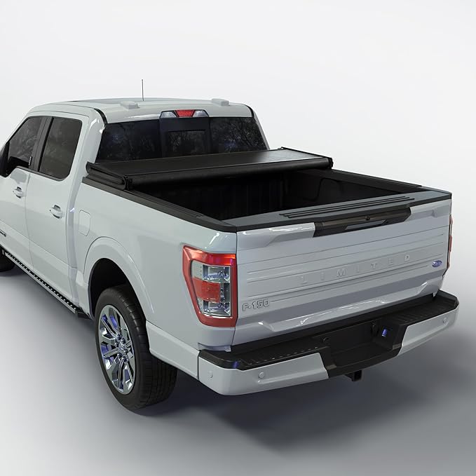 Soft Folding Truck Bed Tonneau Cover |TSTF013|Fits 2004-2014 Ford F-150 5.5' Bed (66")