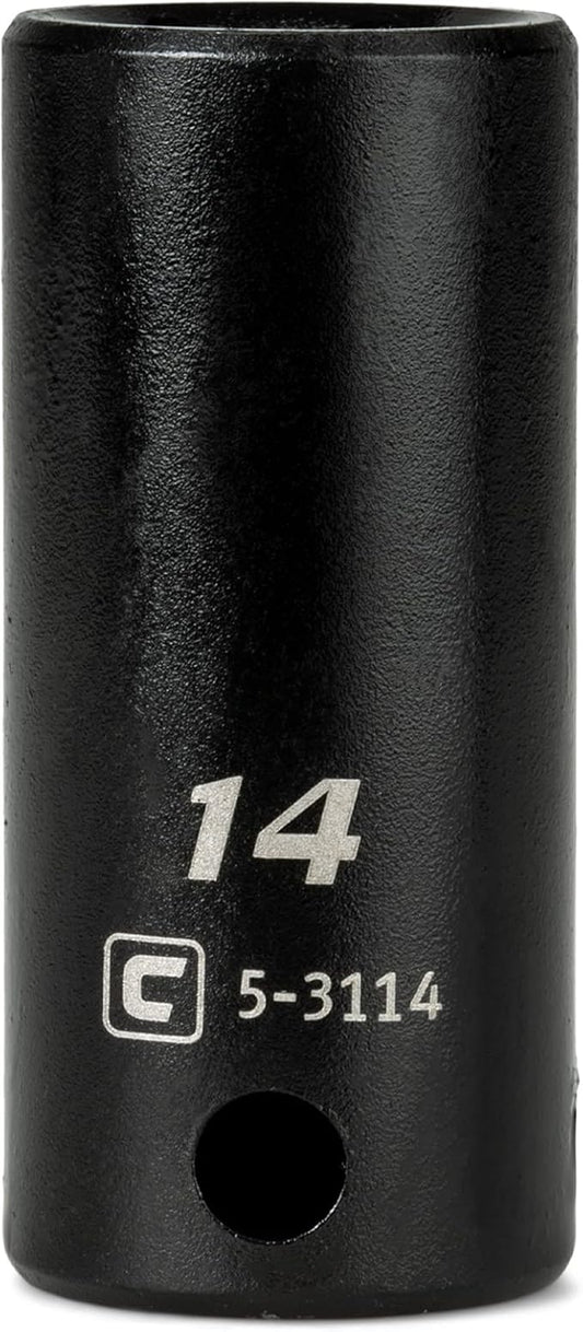 Capri Tools 3/8 in. Drive 14 mm Semi-Deep Impact Socket