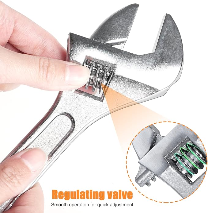 7-Pack Adjustable Wrench & Joint Pliers,Tongue and Groove Plier Set with Adjustable Wrench Set for Home Repair,Forged Steel Anti-Slip Comfortable Grip Handle