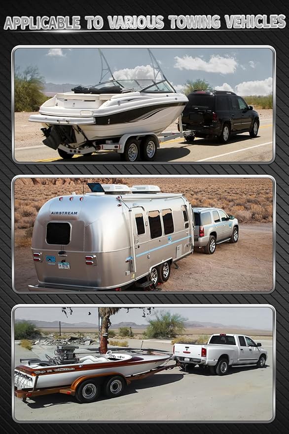 METOWARE Adjustable Trailer Hitch - Aluminum Drop Hitch Fits 2.5-Inch Receiver - Heavy Duty Tow Hitch with 6-Inch Drop/Rise for Truck (18,000 LBS GTW), Double Stainless Steel Locks & Hitch Pin