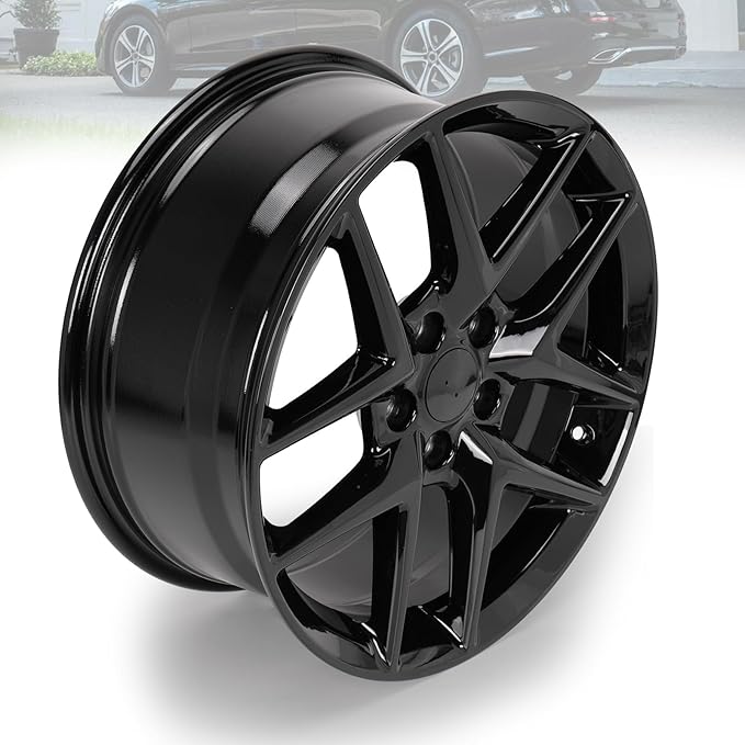 New 18" x 8" Aluminum Alloy Replacement for OE Wheel Rim Compatible with Honda Civic 2016-2024,Gloss Black, PCD 5x114.3, 2 Sets