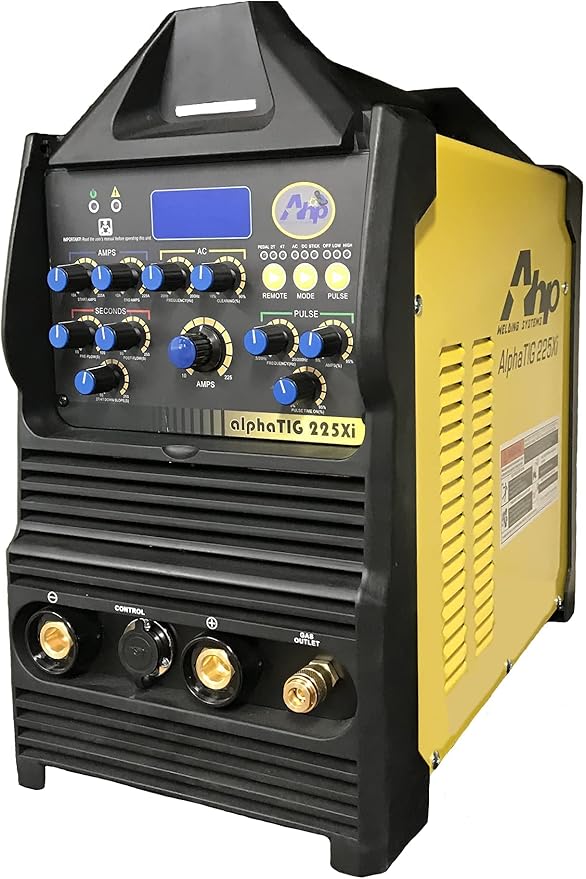 New 2024 AHP Alpha-TIG 225Xi 200 Amp IGBT AC/DC Pulse TIG/Stick Welder 110v/220v Dual Voltage