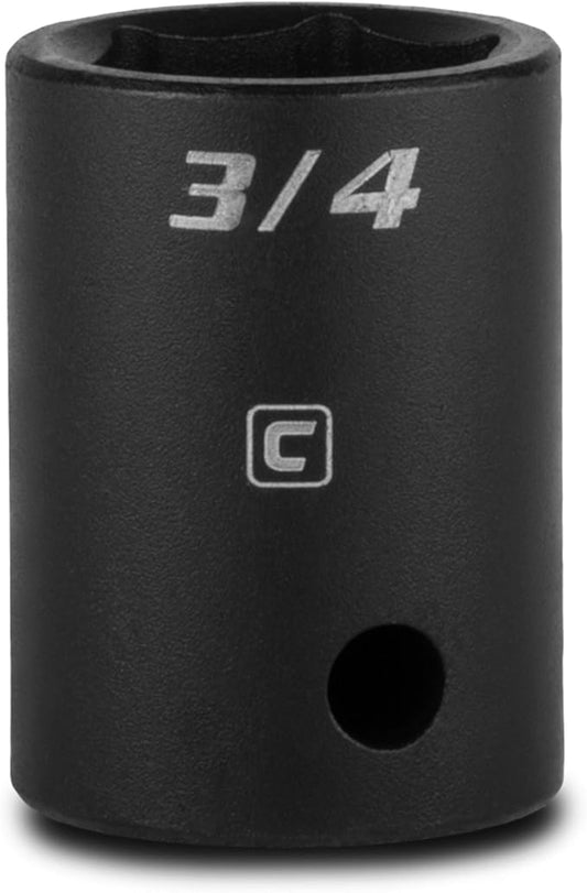 Capri Tools 3/4-Inch Shallow Impact Socket, 1/2-Inch Drive, 6-Point, SAE