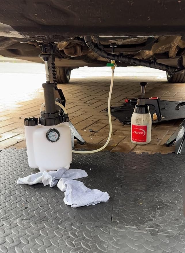 DAYUAN 3L Manual Transmission Fluid ransfer Pump, Oil Filling Filler System Fluid Pump Tool for Automatic Transmission with Adapters