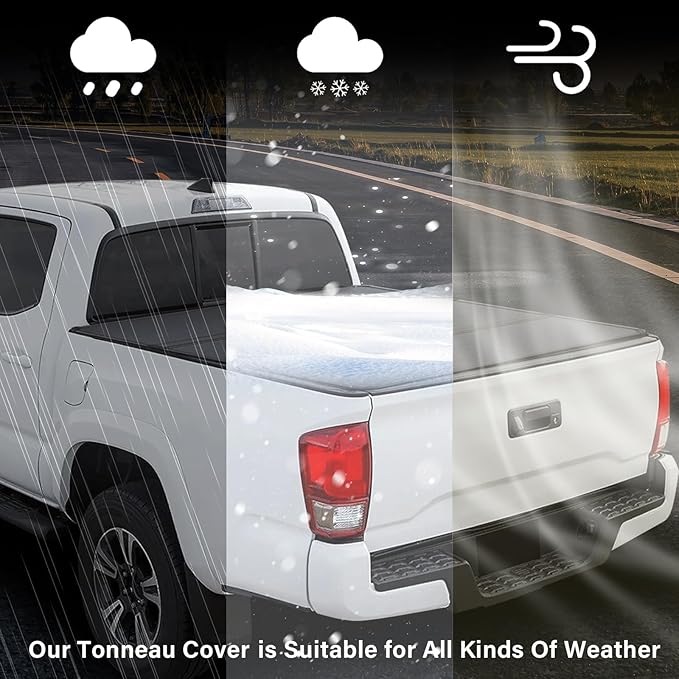 Hard Tri-fold Truck Bed Tonneau Cover Fits 6.9 FT for 2020-2026 Chevy Silverado/GMC Sierra 2500/3500 HD 6.9 FT (82.2") Bed Crew Cab