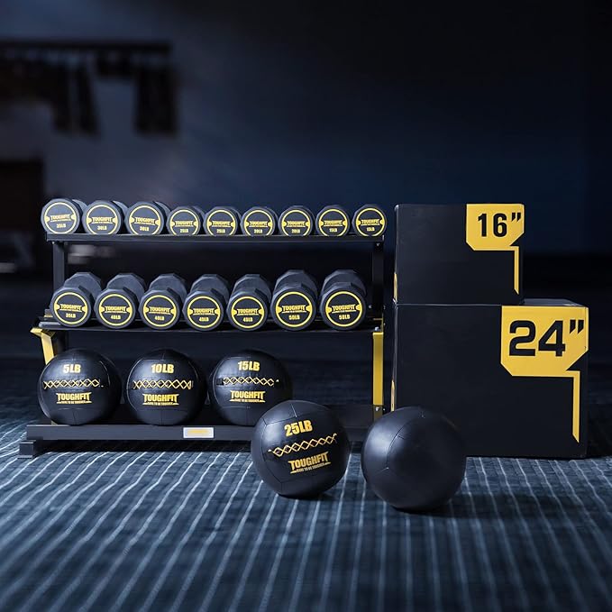 Soft Wall Ball - Medicine Ball Set for Cardio Fitness Exercise - Weighted Med Ball for Strength and Conditioning Exercises, Cross Training Lunge, and Partner Toss