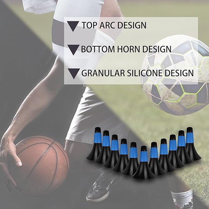 12 Pcs Sports Training Cones 9 Inch Agility Plastic Skating Marker Cones with Carry Bag for Kids Football Basketball Practice