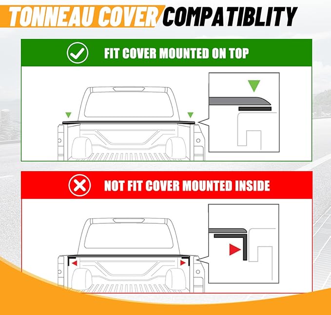 Universal Truck Bed Cross Bar for Full-Size and Mid-Size Trucks, Heavy-Duty Adjustable Cargo Support, Mounted on Inner Side of Truck Bed, Sold as Single Bar (Minimum 2 Bars Required for Use)
