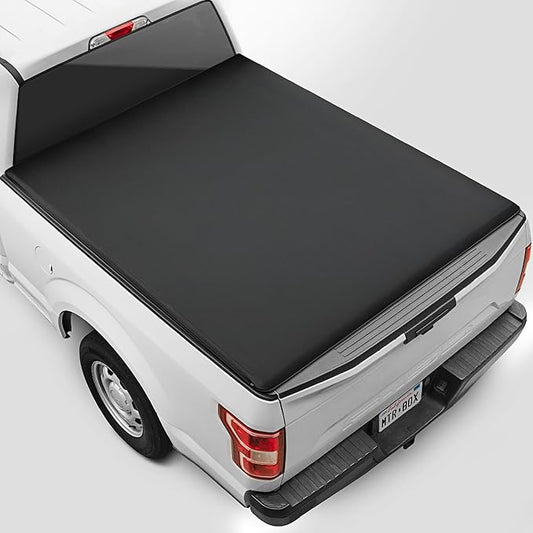 Truck Tonneau Cover for Ford F-150 2015-2025 5.5 ft Bed, All-Weather Folding Truck Bed Cover, 3-Fold Design for Quick Access Soft Tri-Fold Tonneau for F-150 / F-150 Lightning