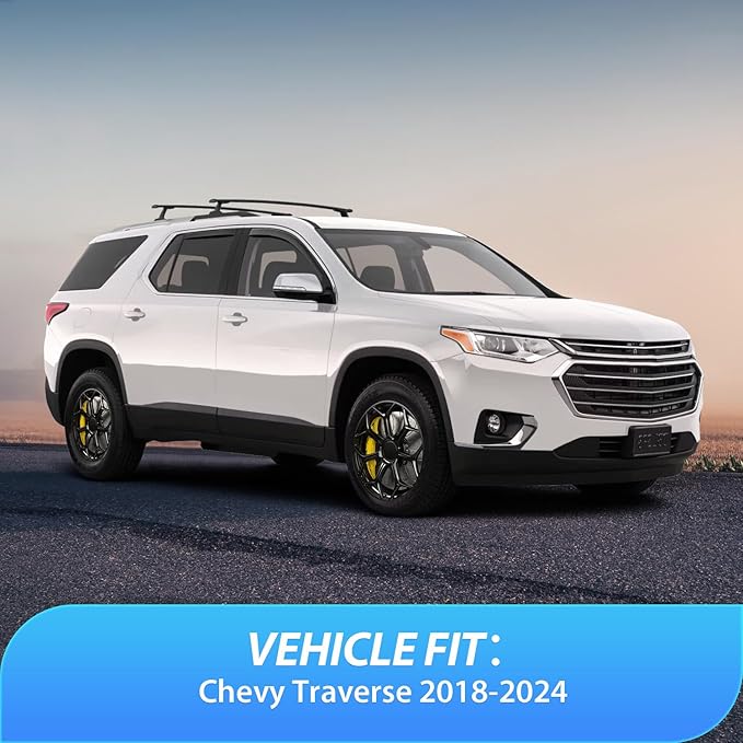 Nilight Durable in Channel Rain Guards for Chevrolet (Chevy) Traverse 2018 2019 2020 2021 2022 2023 Window Deflectors, Vent Window Visors-4pcs