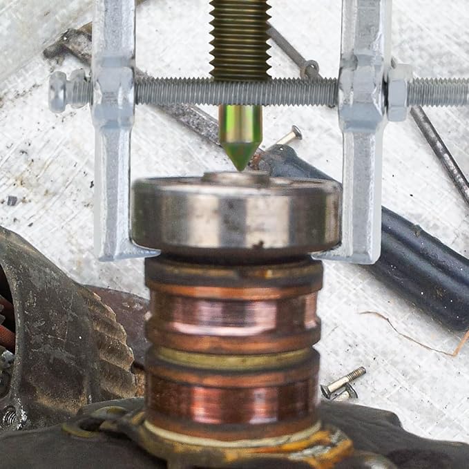 ChgImposs 2 Inch 2 Jaw Bearing Puller Tool, Adjustable Carbon Steel Gear Pulley & Flywheel Remover Kit for Motorcycle, Car & Machine Use