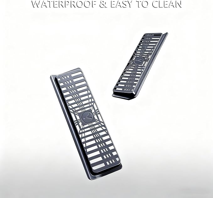 Backseat Floor Air Vent Cover for Tesla Model Y Juniper 2025 2026 Launch Series Accessories Air Flow Vent Grille Protection, Rear Under Seat Air Conditioning Outlet Grille Protector