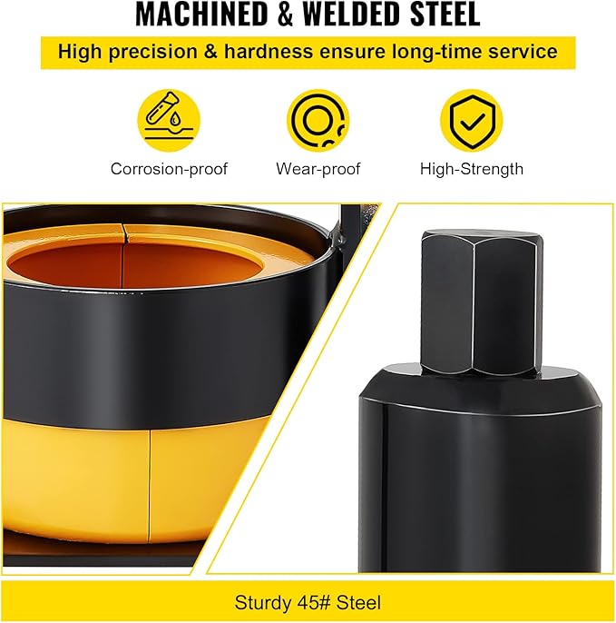 VEVOR Carrier & Pinion Bearing Puller, Compatible with Dana 30, 40, 60, 70, Ford 9" Bearings, Pinion Puller Tool with 2 Clamshells, 45# Steel Clamshell Carrier Bearing Puller for Auto Repair