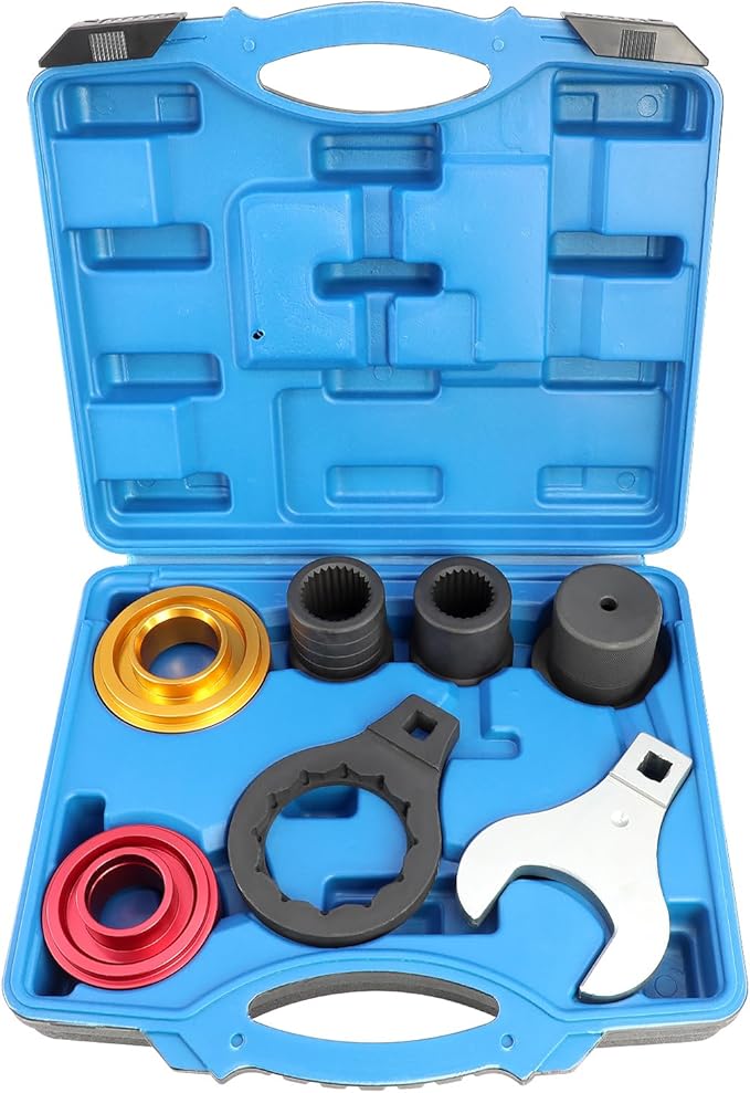 DPTOOL Rear Drive Axle Differential Remover Installer Tool Kit Rear Differential Pinion Seal Tool Compatible with Land Rover Jaguar 3.0 5.0T Replace JLR-205-993 205-994 205-995 205-996 205-997 205-998