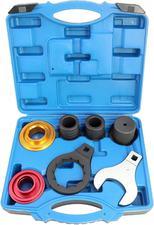 DPTOOL Rear Drive Axle Differential Remover Installer Tool Kit Rear Differential Pinion Seal Tool Compatible with Land Rover Jaguar 3.0 5.0T Replace JLR-205-993 205-994 205-995 205-996 205-997 205-998