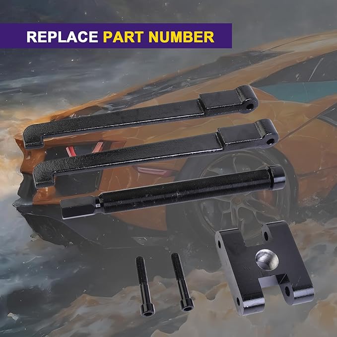 Lower Unit Bearing Carrier Puller Tool for Outboard and Sterndrive Gearcases 115HP and Above, Adjustable Arm Design for Precise Fit and Easy Removal (Black)