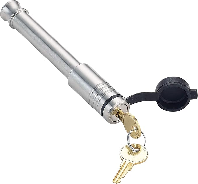 2.5" Receiver Hitch Lock - Heavy-Duty Stainless Steel Anti-Theft Lock for Trailers, RVs & UTVs - Made in USA