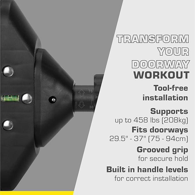 Door Pull Up Bar - Door Frame Pull Up Bar Doorway - Strength Training Pull-Up Bars - Adjustable Portable Exercise Bars for Home Workouts - Doorway Pullup Dead Hang