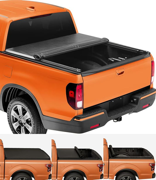 TIPTOP Soft Roll-Up Tonneau Cover Truck Bed for 2017-2025 Honda Ridgeline with 5'4" Bed (64") | TP1 |