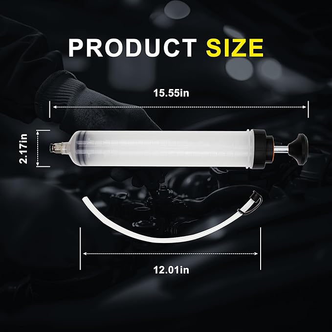 500CC Fluid Extractor, Automotive Fluid Extractor Pump Manual Fuel Suction & Filler, Efficient Oil Extractor Pump for Fluid Extraction