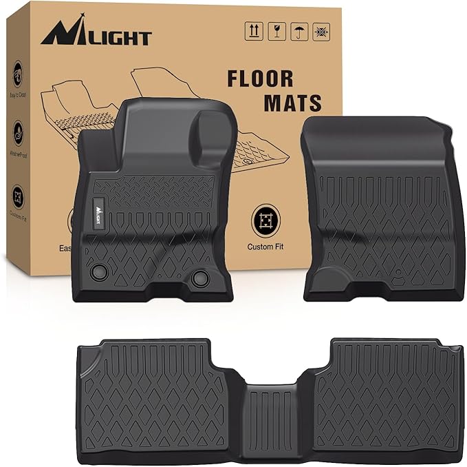 Nilight TPE Floor Mats for Ford Escape (Hybrid Only) 2020 2021 2022 2023 2024 2025,All Weather Custom Fit Heavy Duty Floor Liners