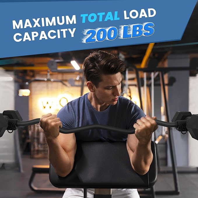 Dumbbell Converter, Convert Dumbbells to Barbell, Dumbbell Barbell Converter Bar, Balency Barbell Bar for Home Gym Workout, Adjustable Weight & Up to 200LB Capacity Weight Barbell for Weight Lifting